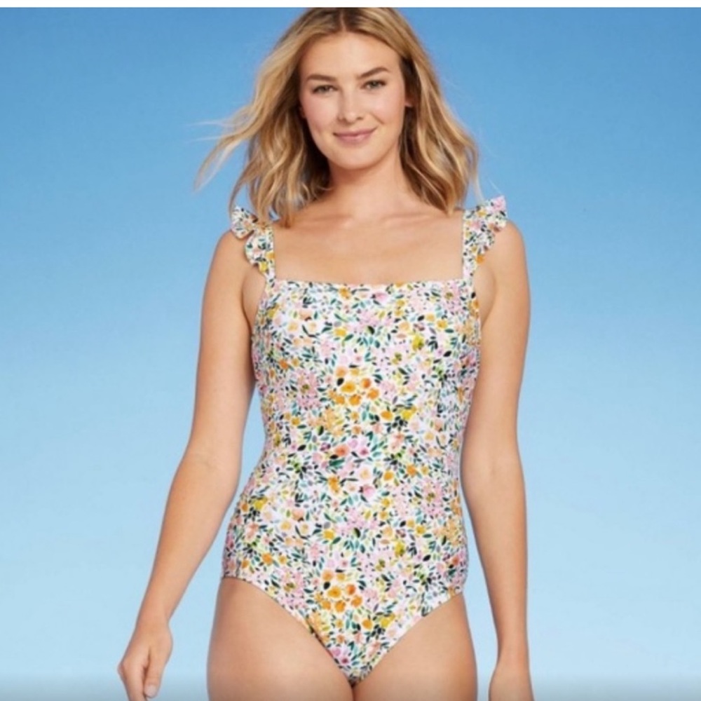 Kona Sol Ditsy One Piece Swimsuit